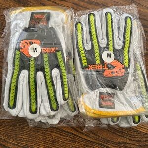 Magid White and Green T-Rex Work Gloves